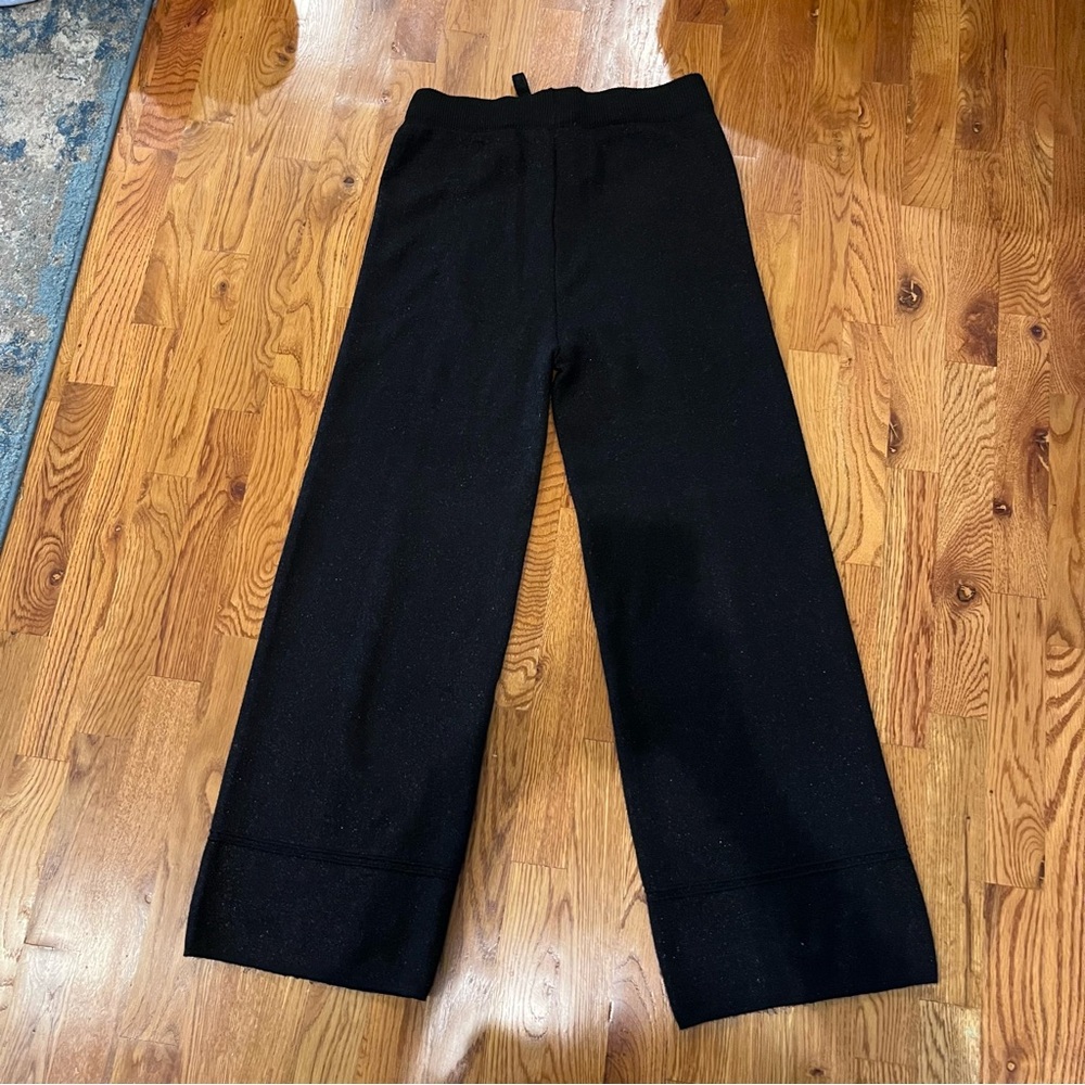 Nanette Lepore Black Sparkle Knit Pants Size Medium - Picture 2 of 5